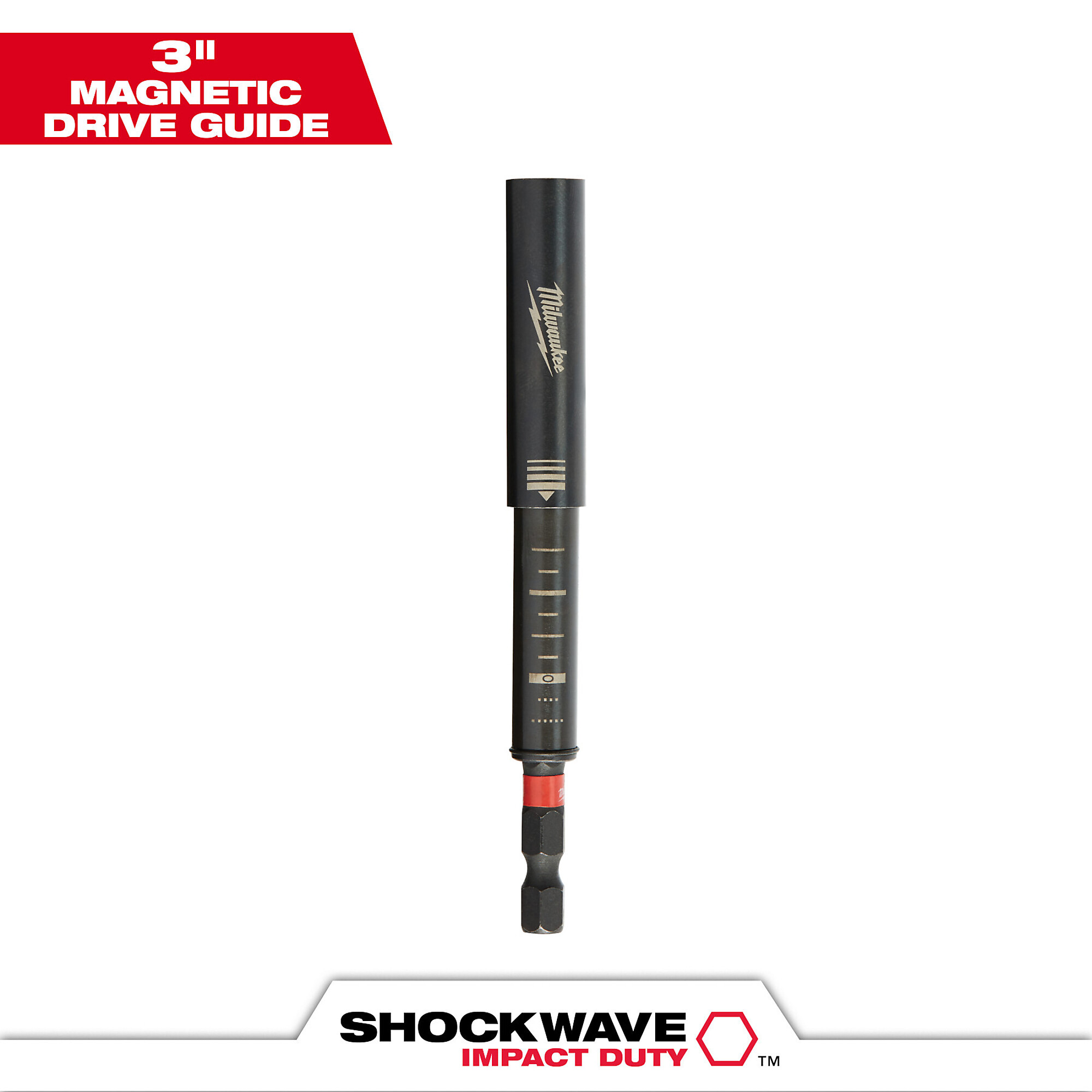 Milwaukee Shockwave Impact Duty Magnetic Drive Guide, 3in., Model# 48-32-4508